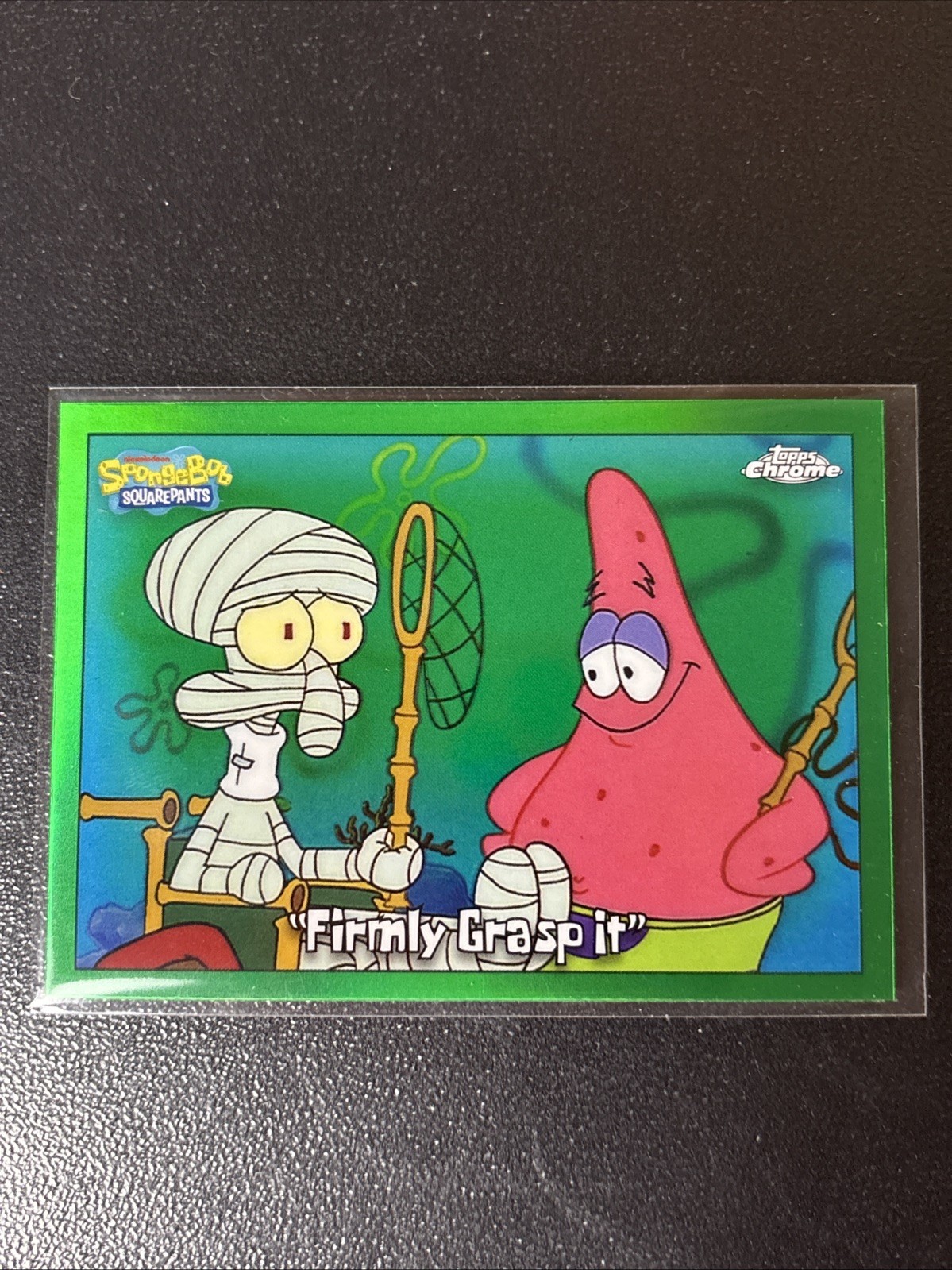 2025 Topps Chrome SpongeBob- “Firmly Grasp It” #70 Green Kelp