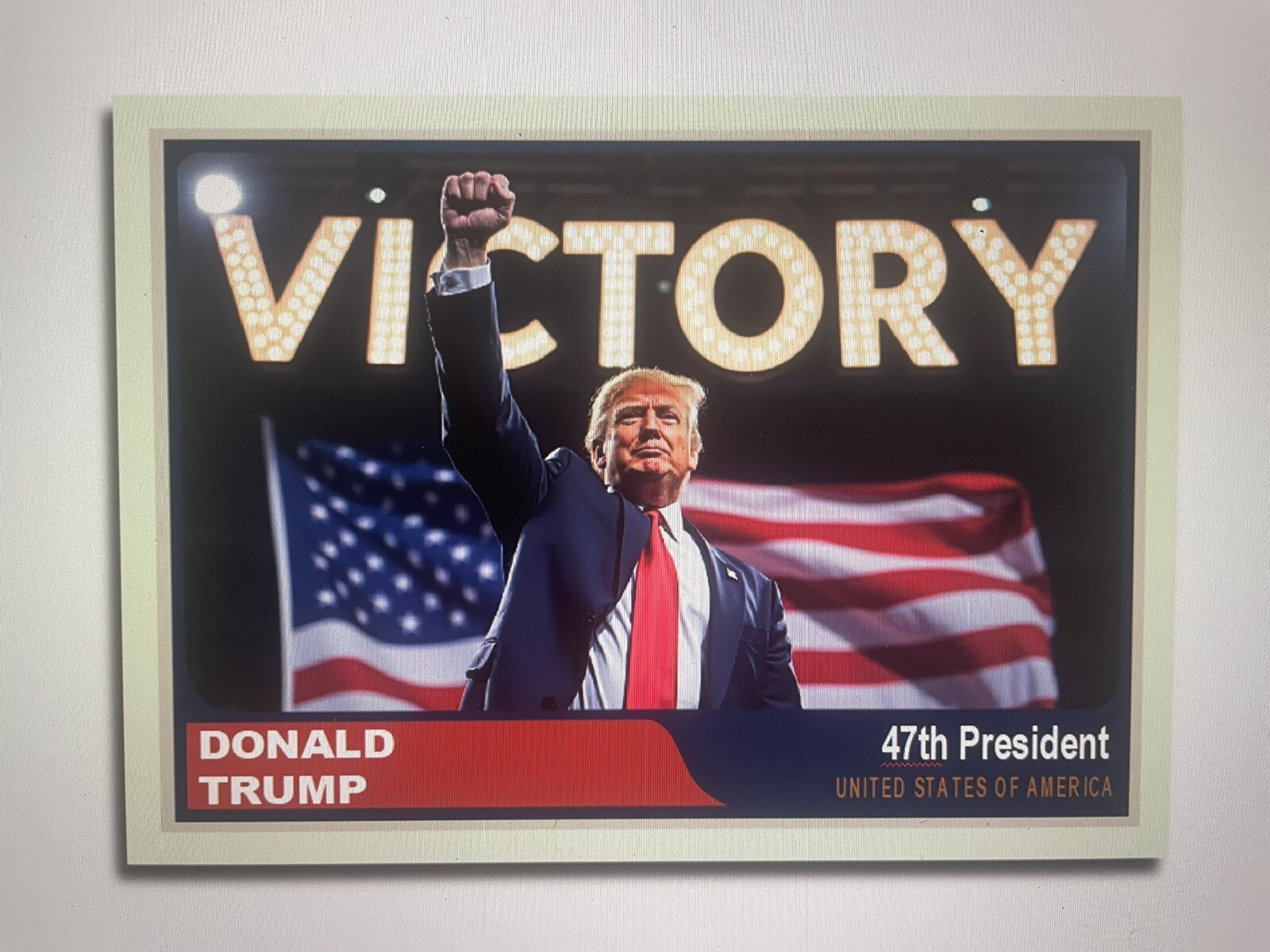 Donald Trump 2024 “Team Trump” Custom ACEO Card MAGA 50% Donated 2 Team Trump