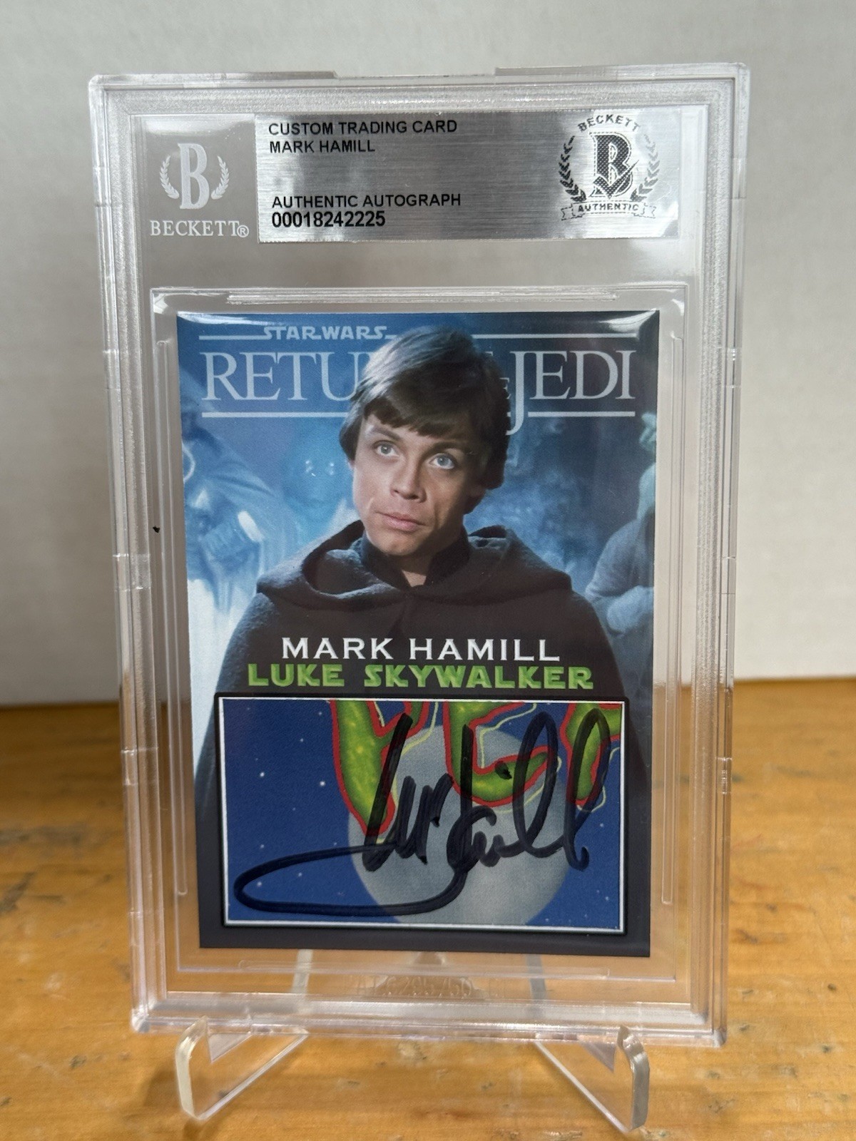 BGS Custom Star Wars Return of The Jedi Mark Hamill Luke Skywalker Auto Card