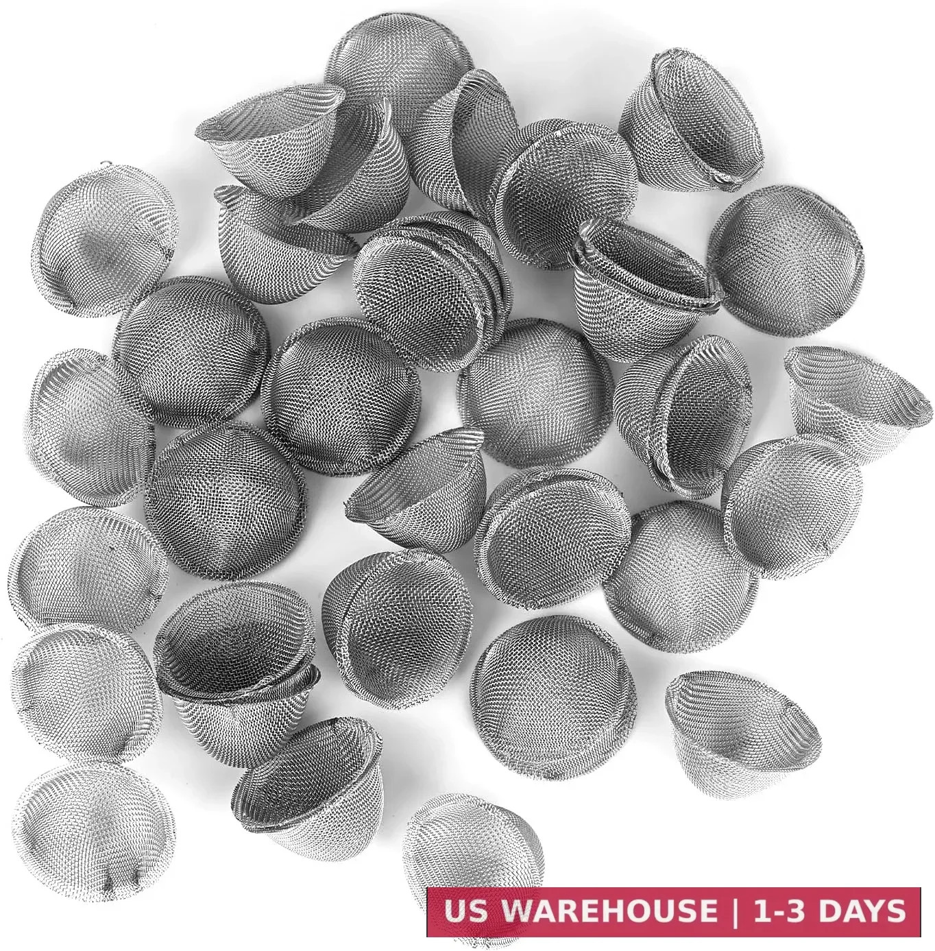 50PCS Pipe Screens 3/4 Inc 100% Stainless Steel Bowl Screens Filters 0.75 Inc Ta