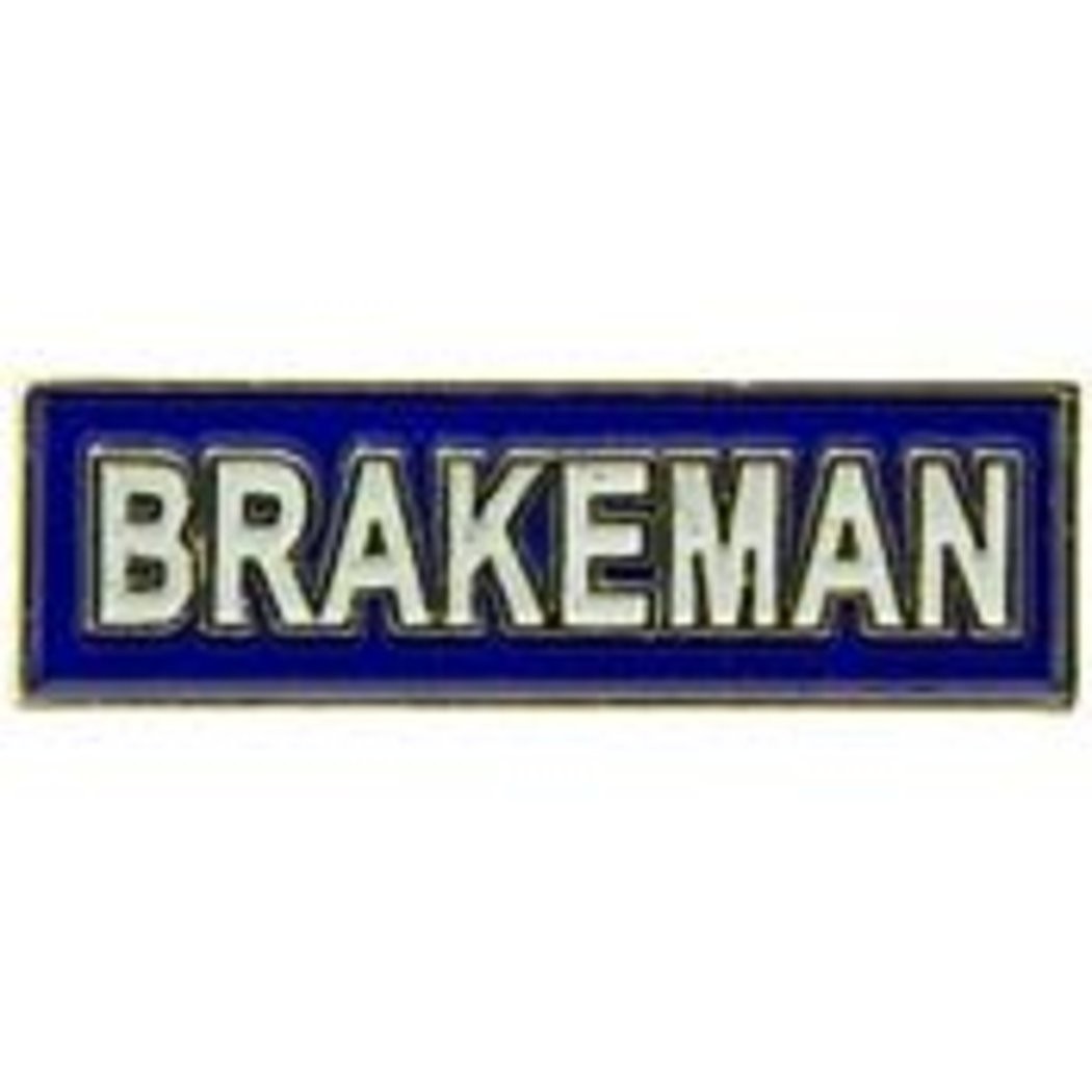 EagleEmblems P02201 PIN-RR,Brakeman (1”)