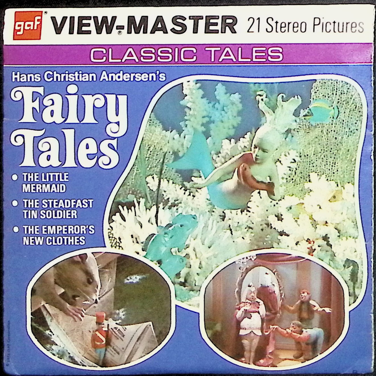 Hans Christian Andersen Fairy Tales 3d View-Master 3 Reel Packet – Full Color