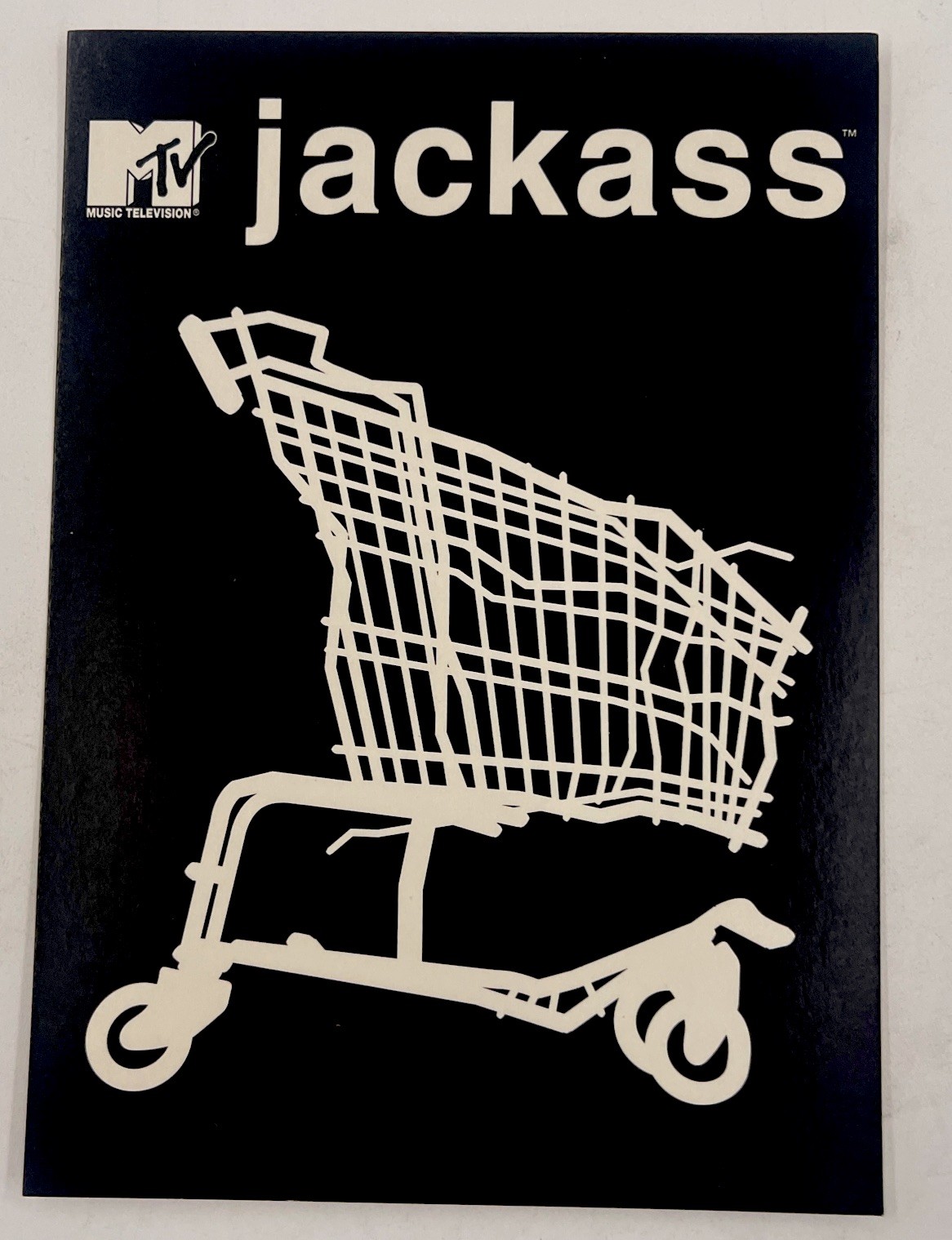 MTV Jackass Shopping Cart Logo Postcard: 6 By 4 1/2 Inches, Retro 2001, Rare New
