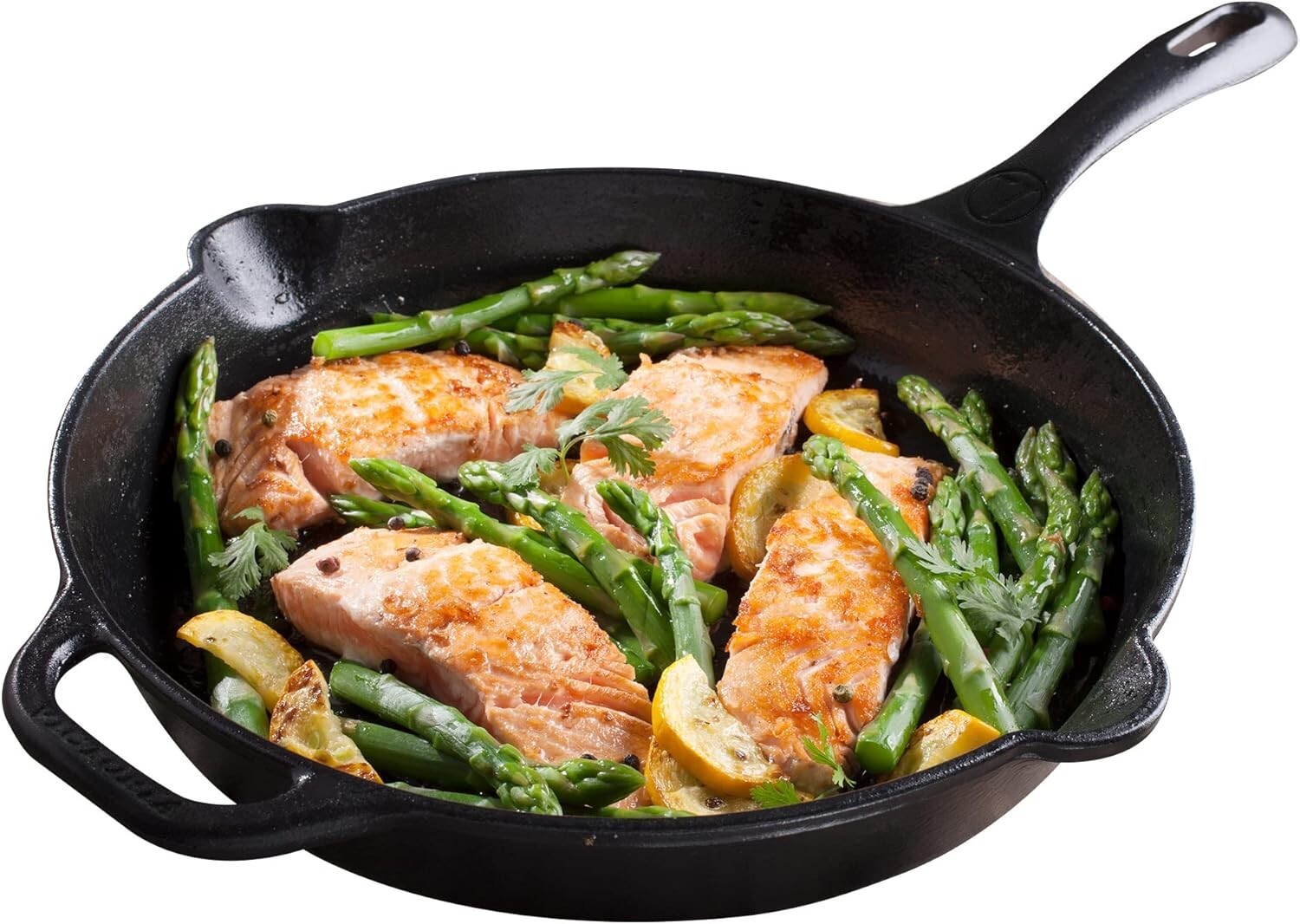 Victoria Cast Iron Skillet Large Frying Pan Seasoned Surface Cast Iron Pan, 12″