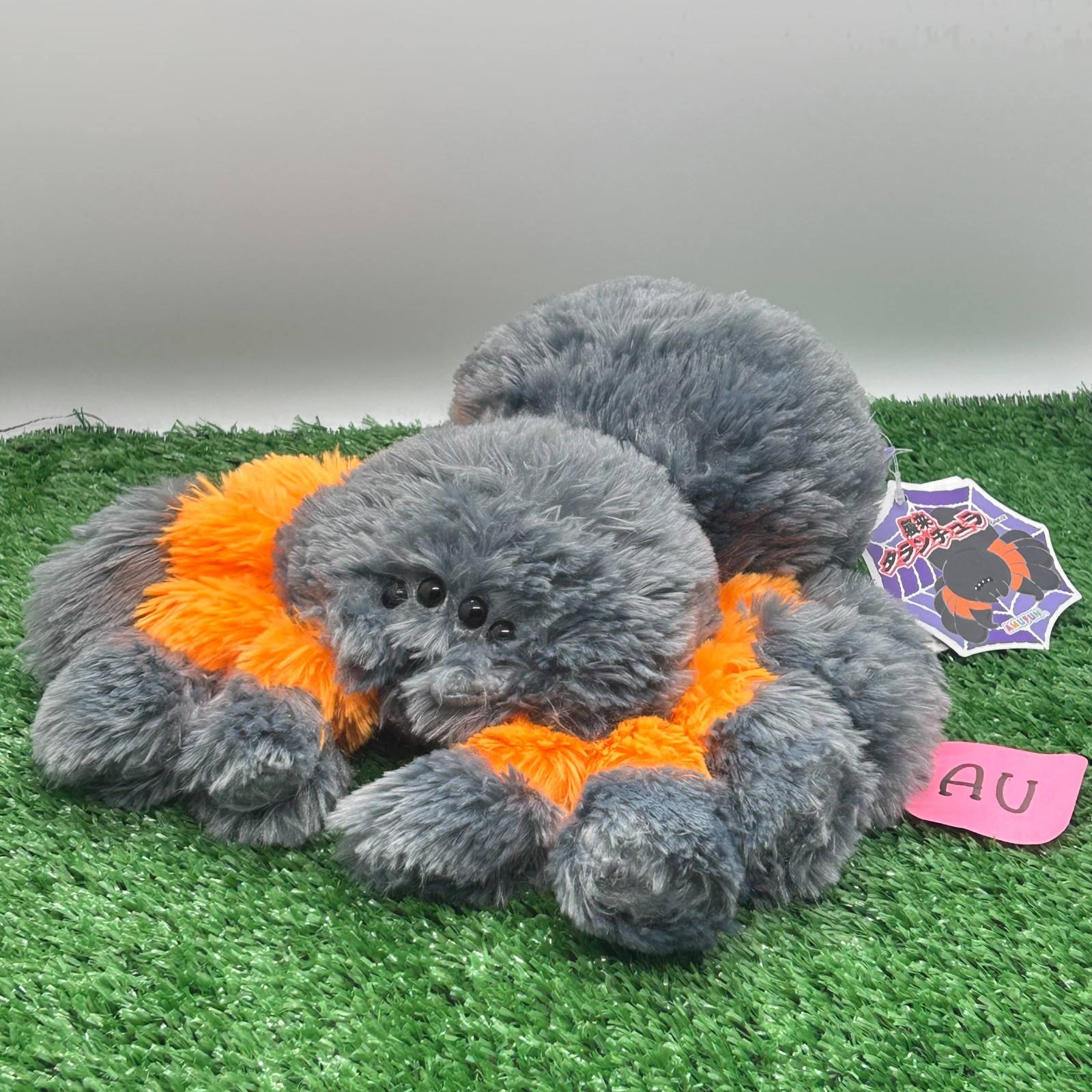 Amufun Tarantula Black Spider AMUSE Plush 10″ TAG Stuffed Animal Toy Doll Japan