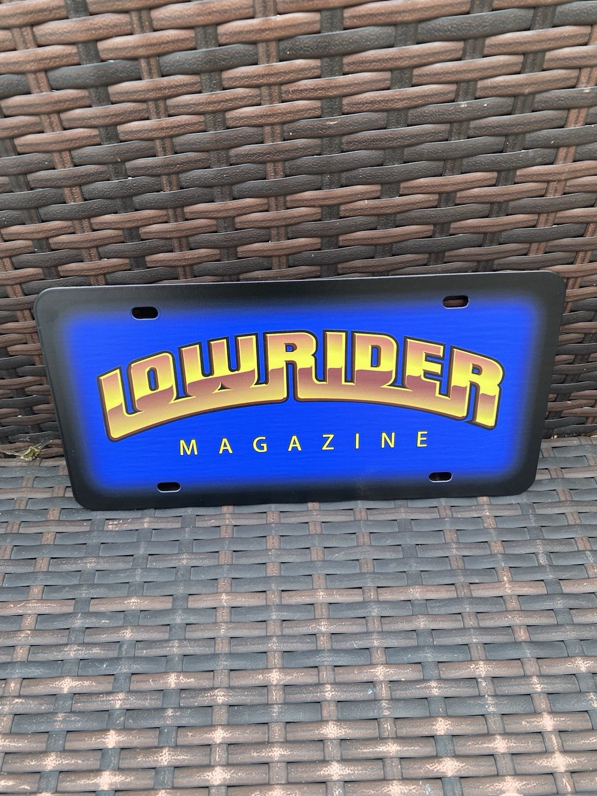 Lowrider Magazine dealer License Plate New HEAVY DUTY QUALITY Powder Coated