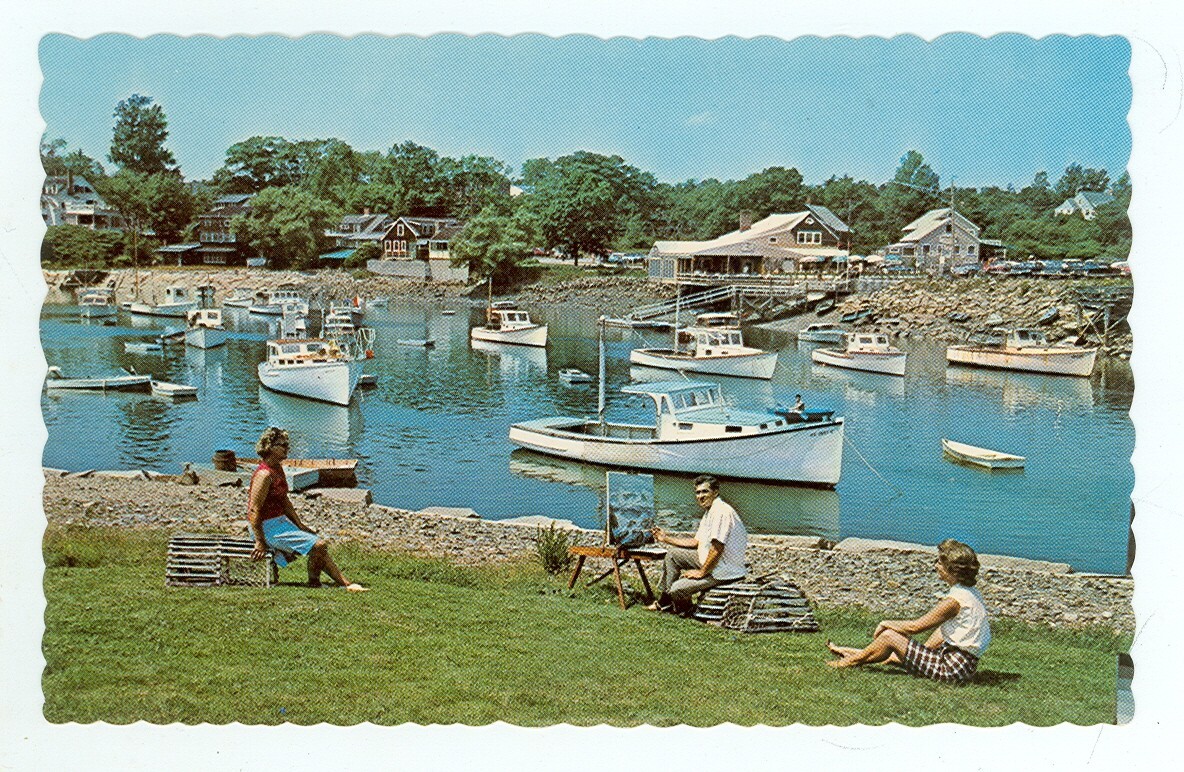 Ogunquit, Maine, Artist at Work (OmiscME85)()(“”