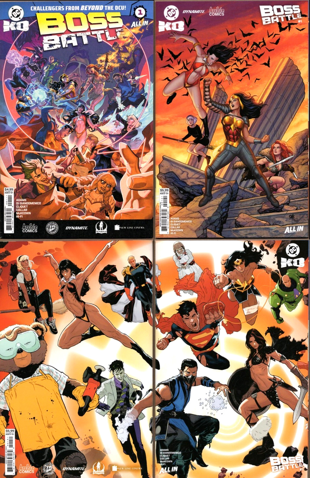 DC K.O. BOSS BATTLE 1ST Print Set! 2026 #1A 1D + 1E 💥 CHO! CAMPBELL! NEWNM