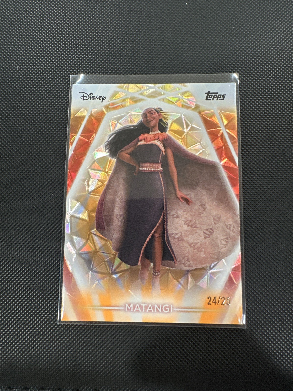 2026 Topps Disney Neon Matangi Orange Diamante /25