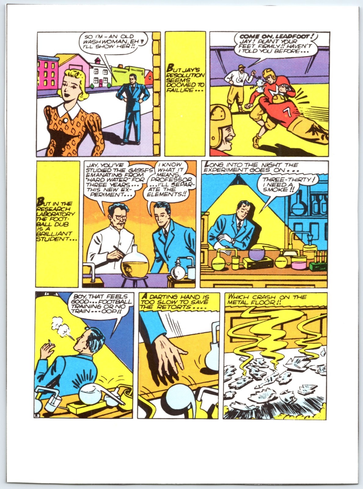 THE FLASH PINUP 7.5″X10.5″ Book Page Clipping DC Comics M803