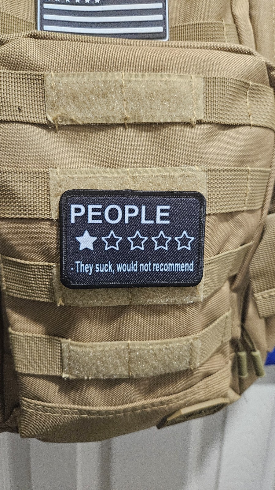 People review sarcastic patch 2″x3″ hook & loop backing morale patch tactical