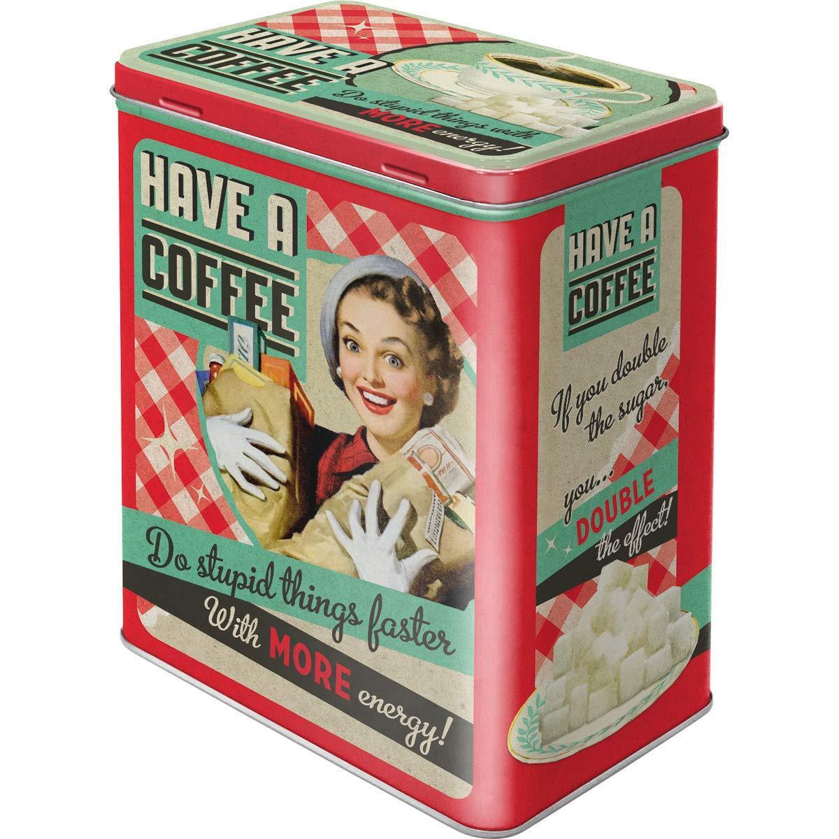 Nostalgic-Art – Metal Food Coffee Storage Tin Container Box – Have A Coffee