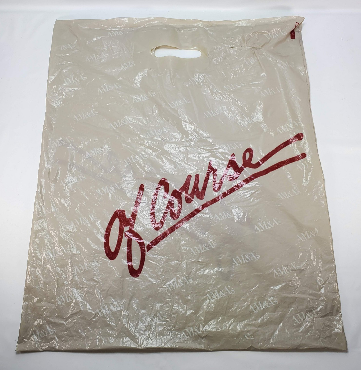 VTG AM&A’s Adam Meldrum & Anderson Co Department Store Plastic Bag Buffalo NY