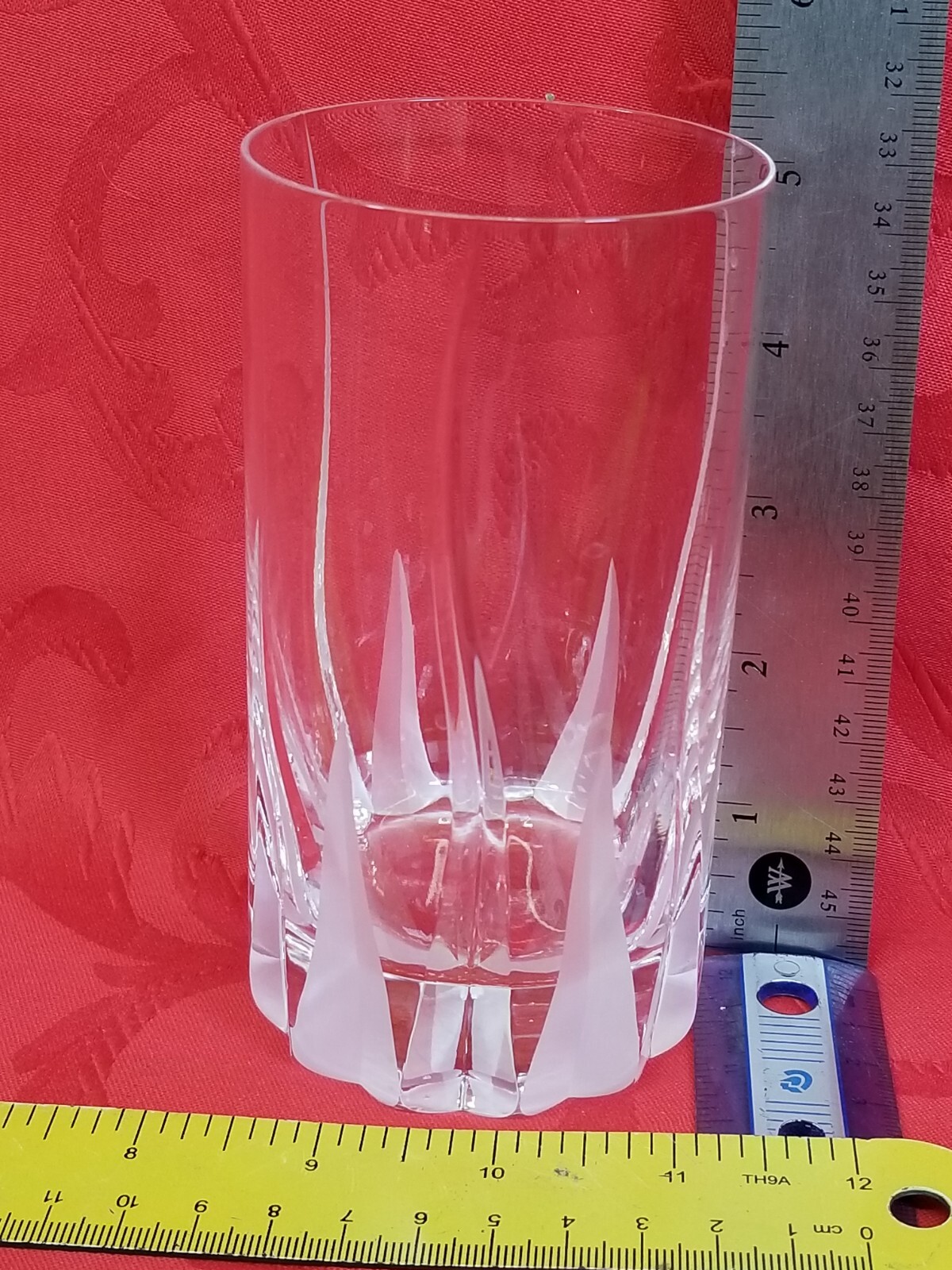 Mikasa Flame D’Amore Highball Glass Straight side