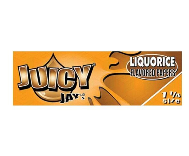 Juicy Jay’s 1 1/4 Rolling Papers Liquorice Flavored Jays USA SHPD Best Price!