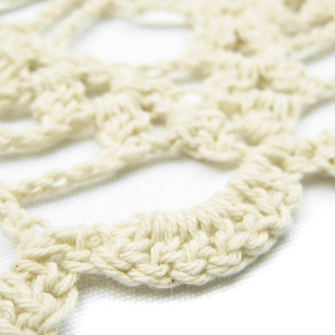 Table Placemats Crochet Doilies Lace Round Cotton Doily For Tables 20 Inch Beige