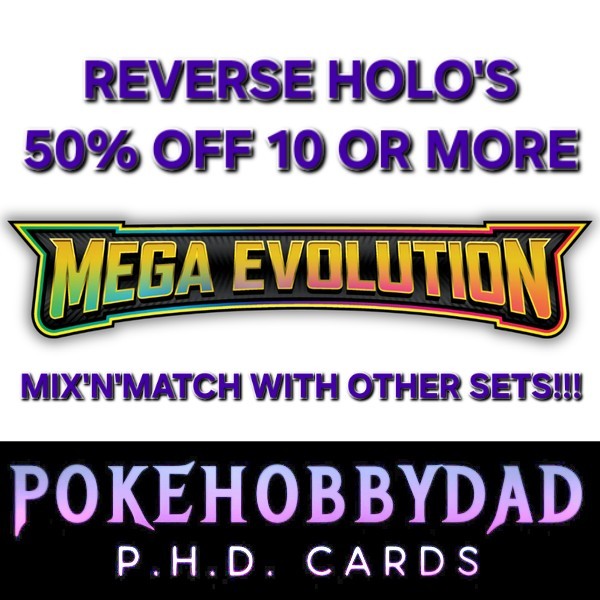 Pokemon Card – Mega Evolution reverse Holo Singles – Select Your Card