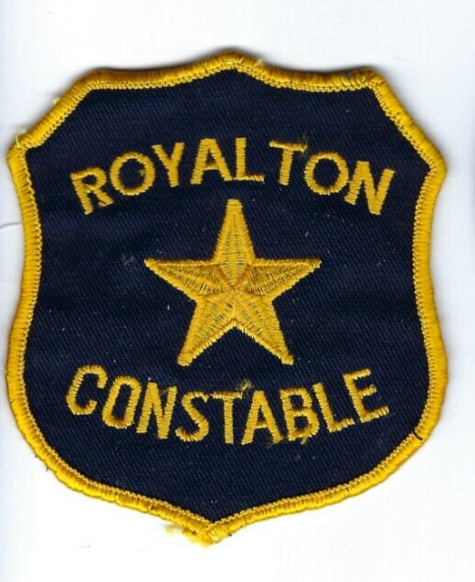 *RARE* Royalton (Windsor County) VT Vermont Constable duty-worn patch