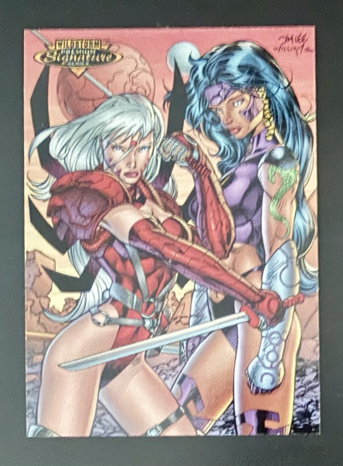 1997 Wildstorm Premium Signature Zealot & Voodoo JIM LEE Autograph #1 406/500