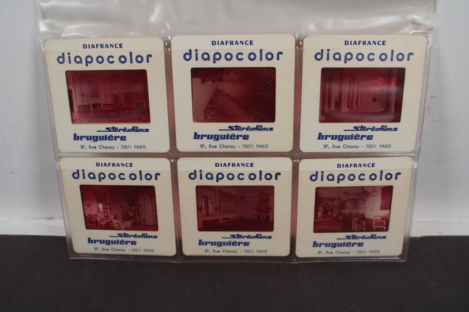 Vintage LOT OF 6 35mm Slides Chateau Compiegne Kodak Diapocolor France LQQK