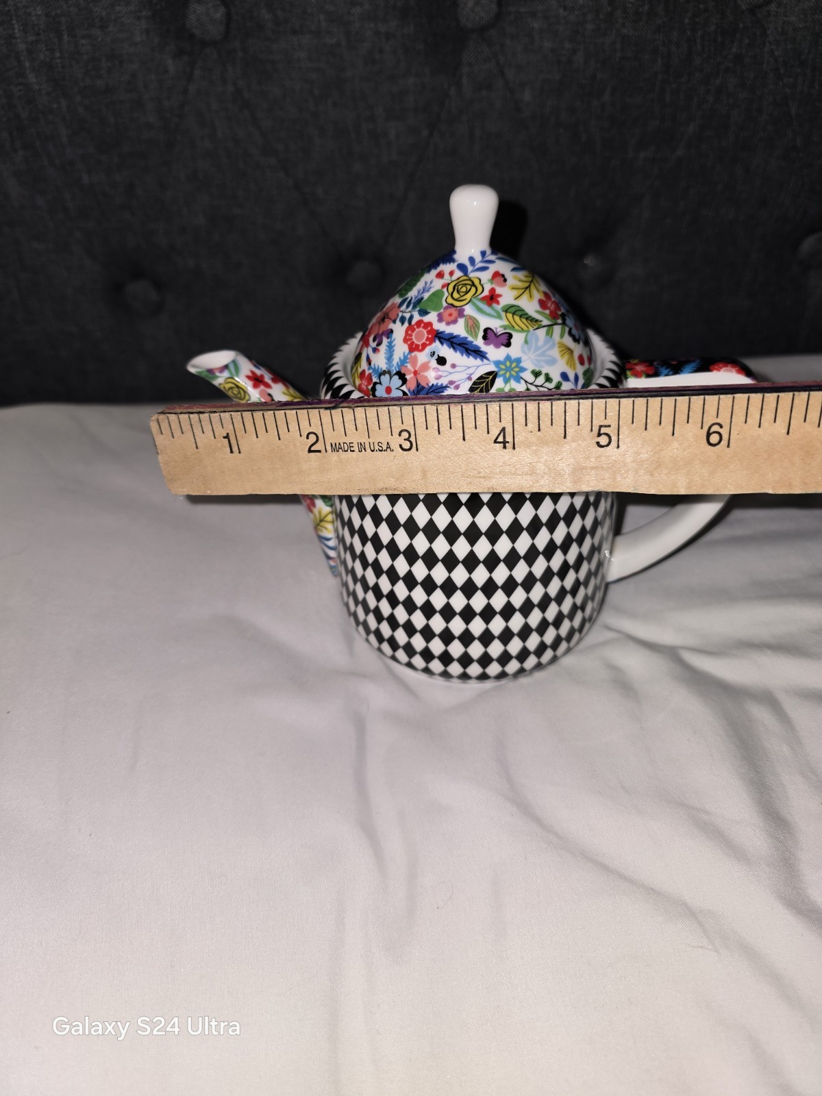 Stechcol Gracie Mad Hatter Bone China Floral Teapot Coastline Imports