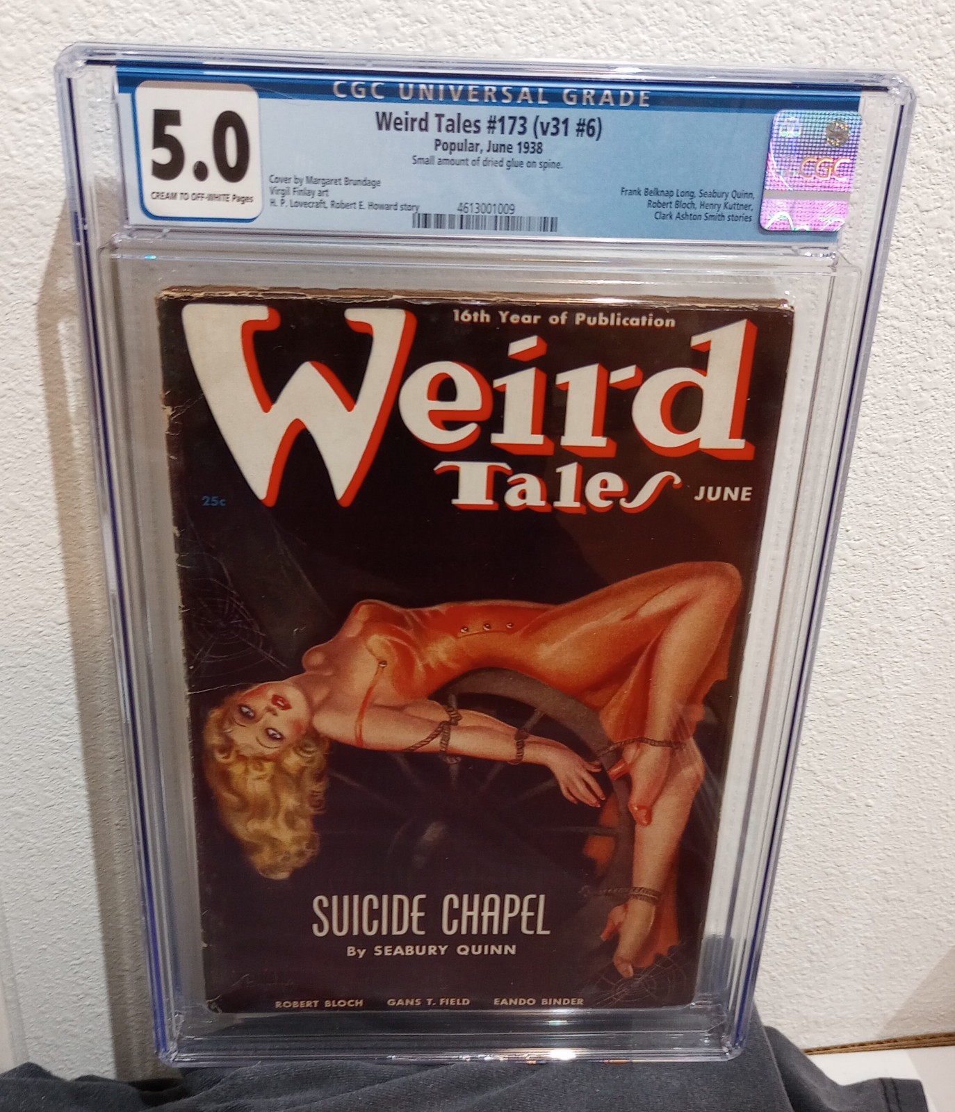 WEIRD TALES June 1938 CGC 5.0 R E Howard, H P Lovecraft *Classic Brundage Cover*
