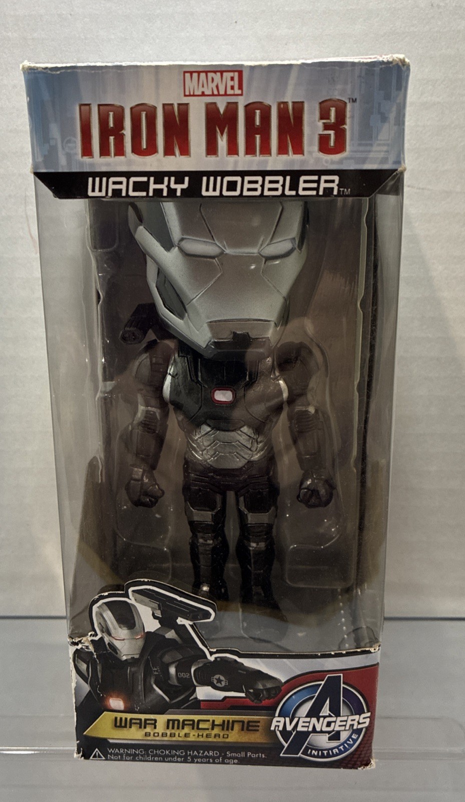 FUNKO Marvel Iron Man 3 Wacky Wobbler War Machine Bobble-Head Avengers 2013 READ