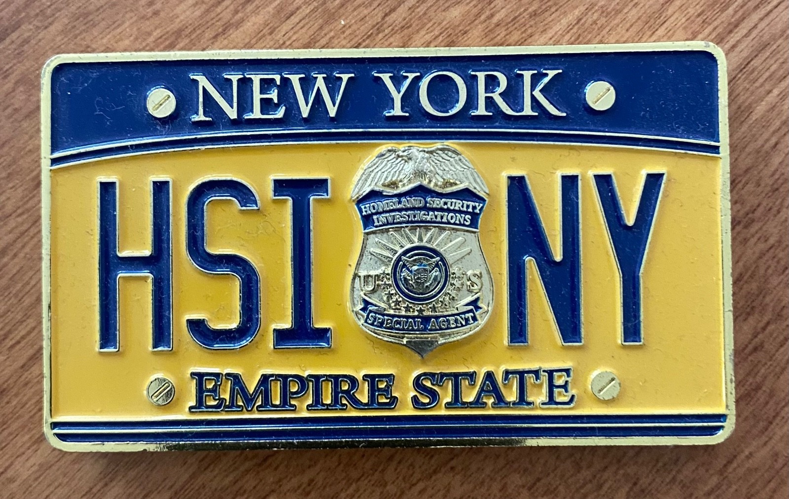 Rare HSI SAC NY Challenge Coin, NY Field Office Commemorative Lic Plate Coin