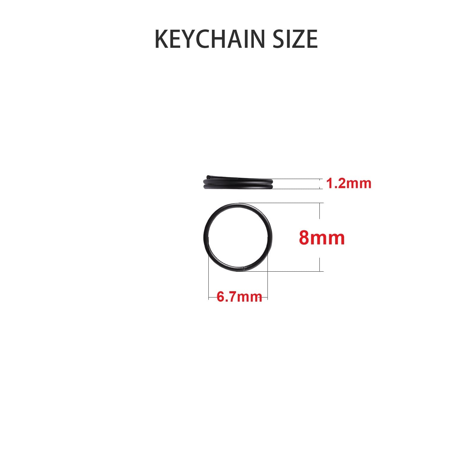 30 Pcs Mini Split Jump Rings Small Round Key Rings Connectors for Pendants