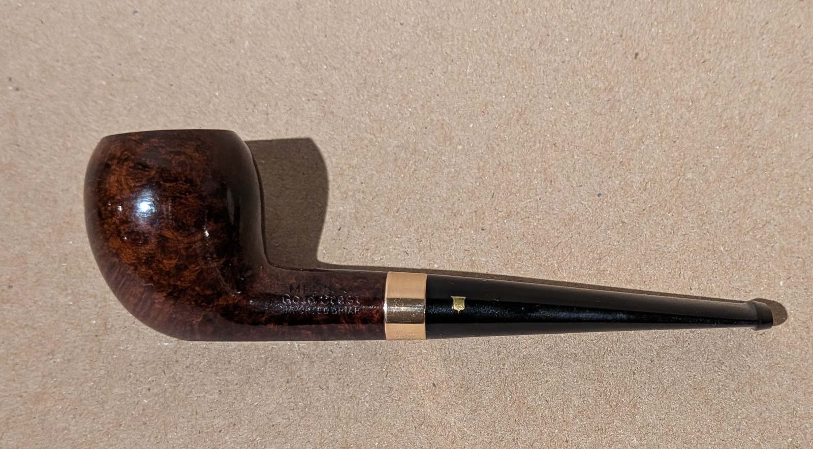 NOS Medico Gold Crest 1/30 14k RGP #09 Pipe
