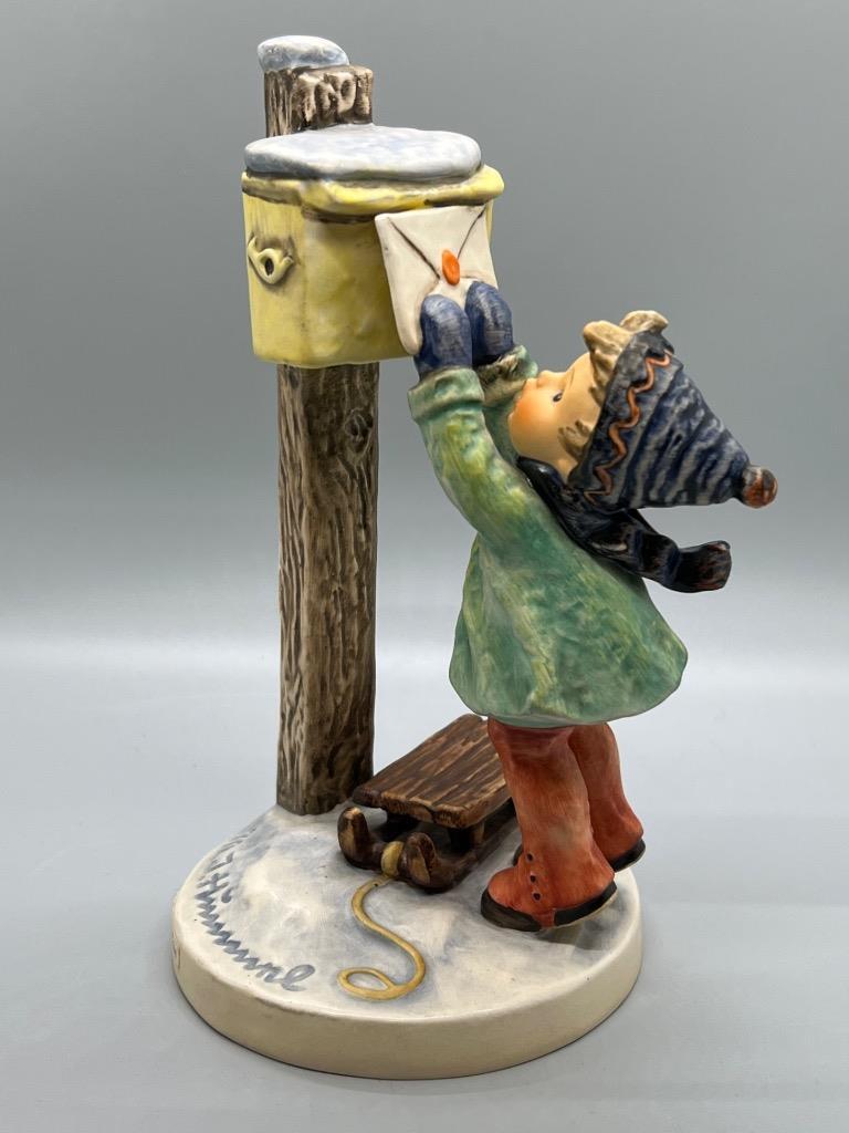 Hummel Goebel Letter to Santa Claus Figurine Boy at Mailbox TM5 #340