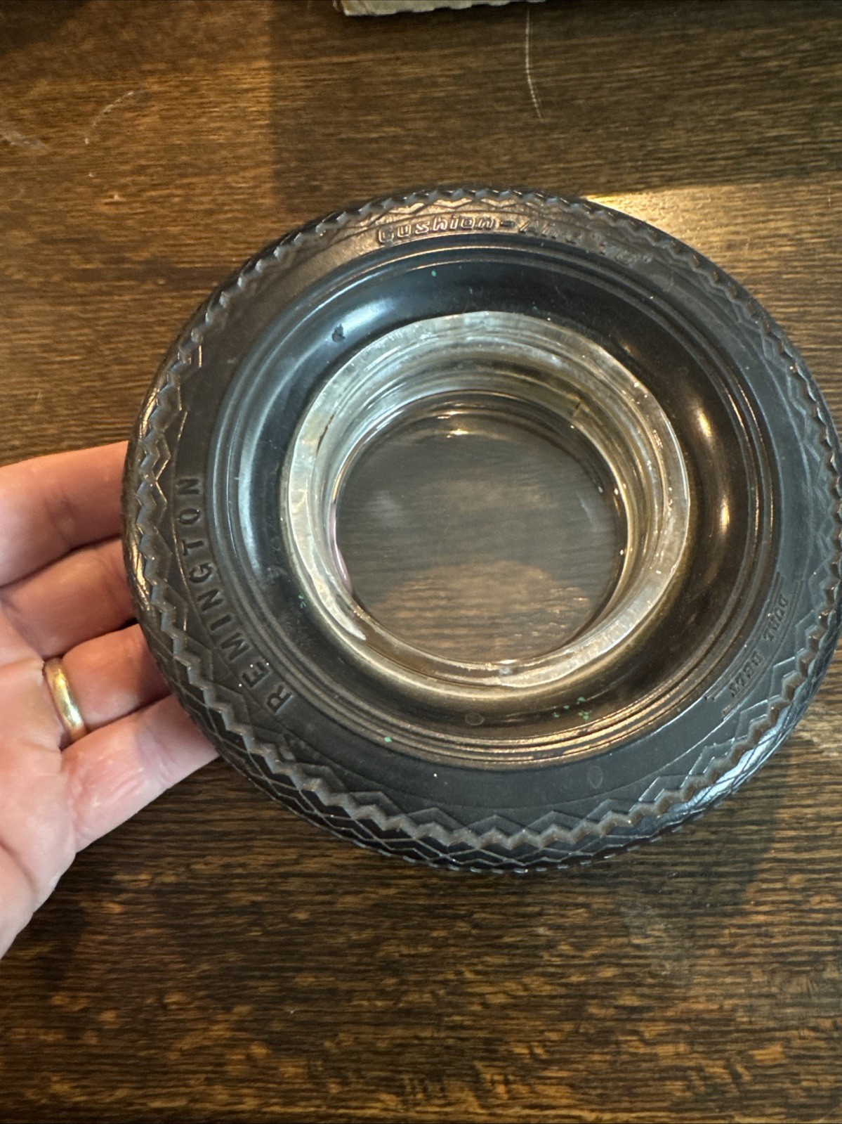 Vintage Remington Tires Ashtray Rubber Original Cushion Aire 78 Car Truck Auto