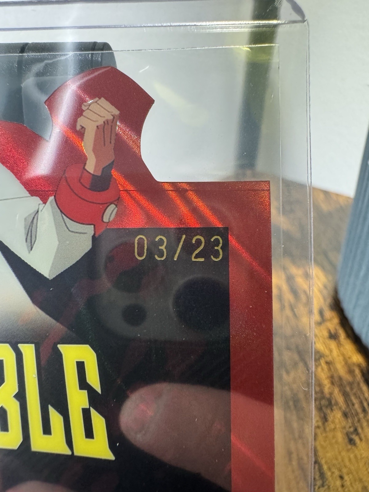 Invincible Keepsake Doc Se Seismic Red Cracked Ice Die Cut /23 #168