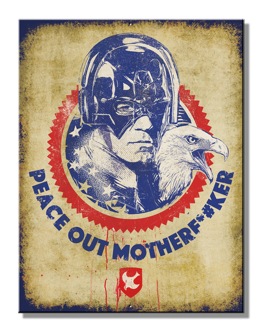 Peacemaker Peace Out Mother DC Comics sign 8.25″ x 10.75″ inch Made in USA