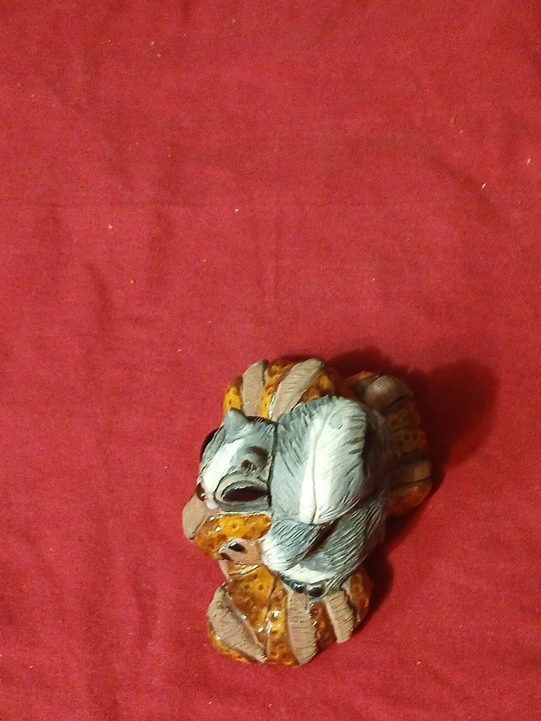 Handcrafted Squirrel – Clay Folk Art – Casals of Peru – Rinconada – Glazed Nut