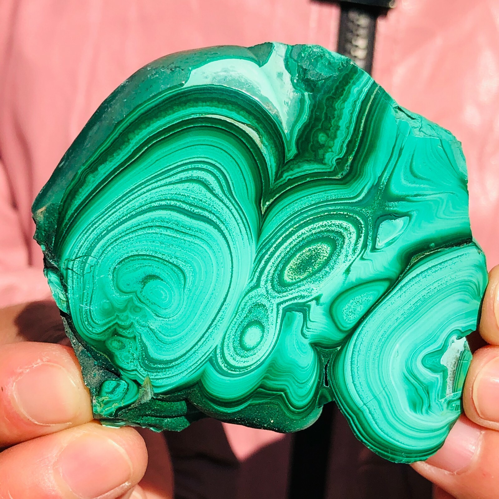 0.33LB Natural Malachite Flake Quartz Crystal Luster Mineral Samples Healing 810