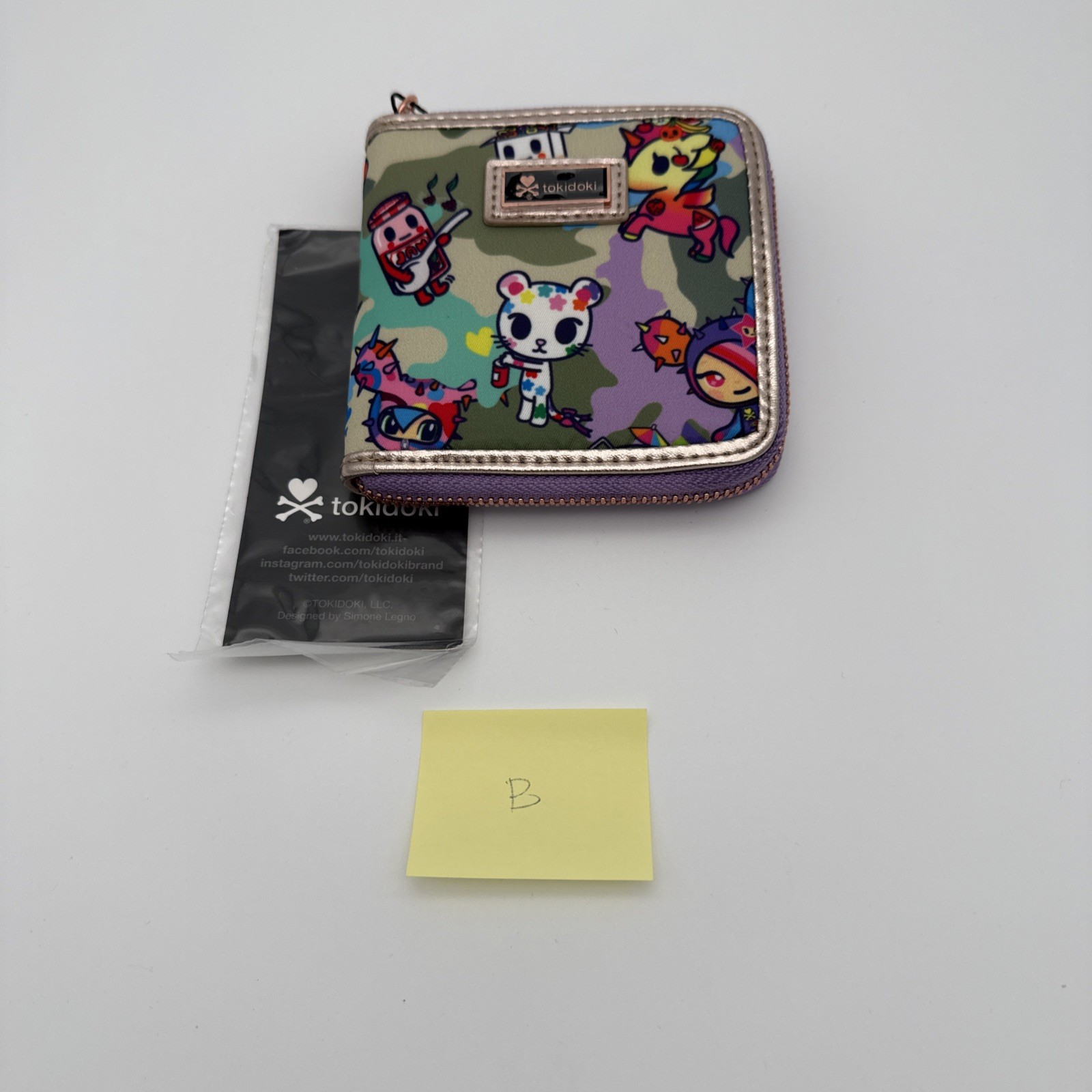 Tokidoki Camo Kawaii Small Zip Around Wallet (A7)