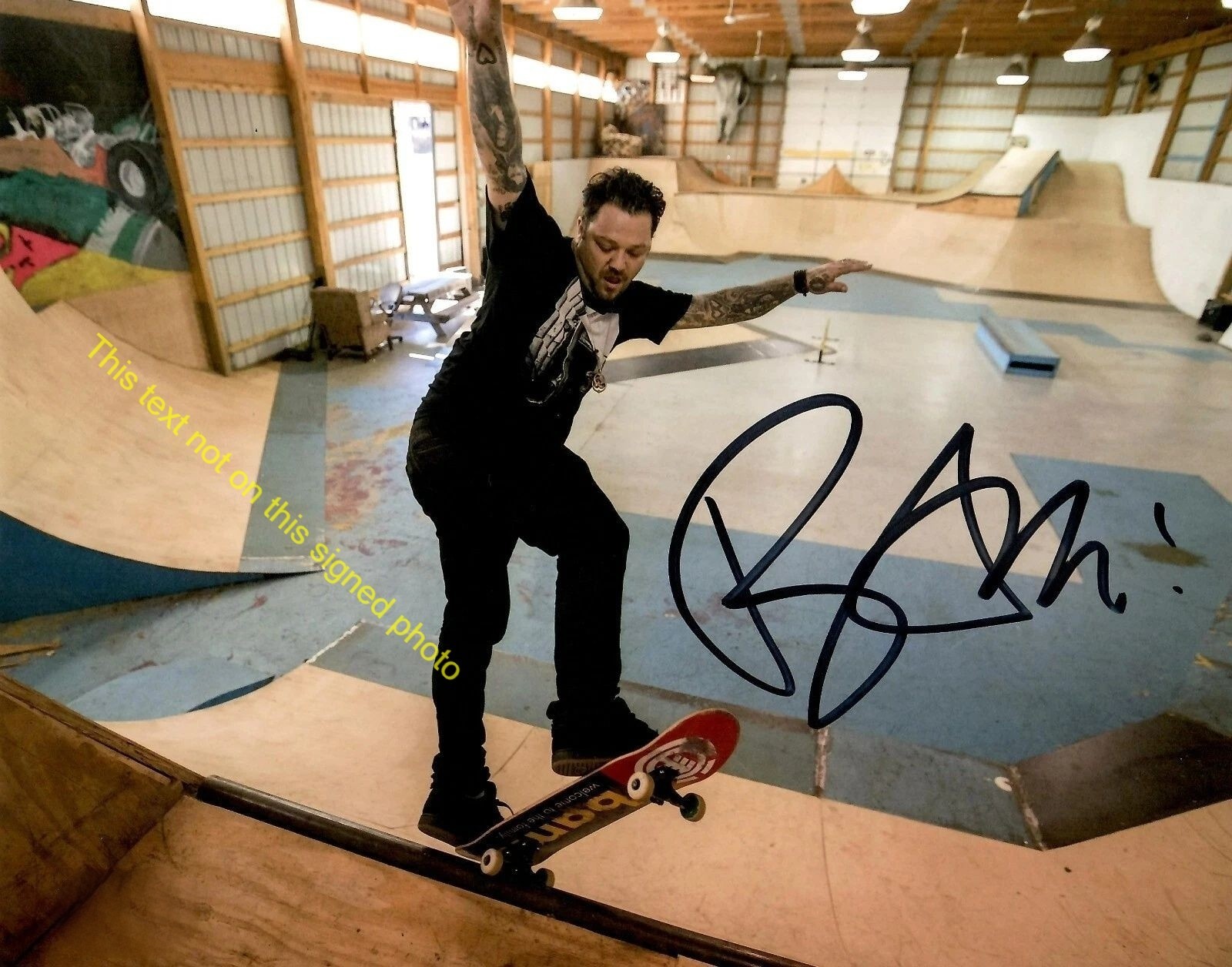 Bam Margera Autographed Signed 8×10 Photo Jackass Viva La Bam MTV Print RP HD007