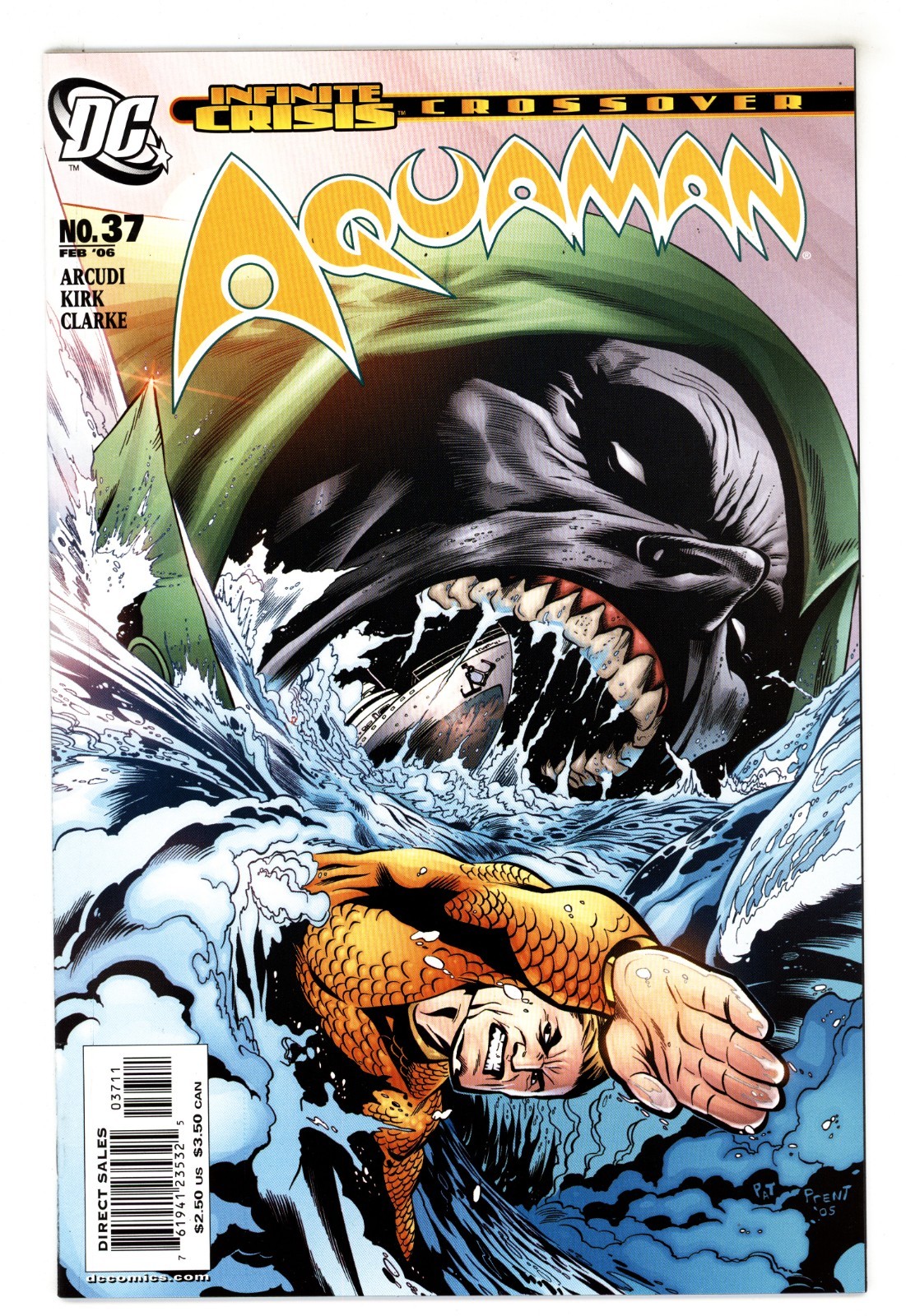 Aquaman (6th Series) #37 VFNM 9.0 2005 Patrick Gleason Cover
