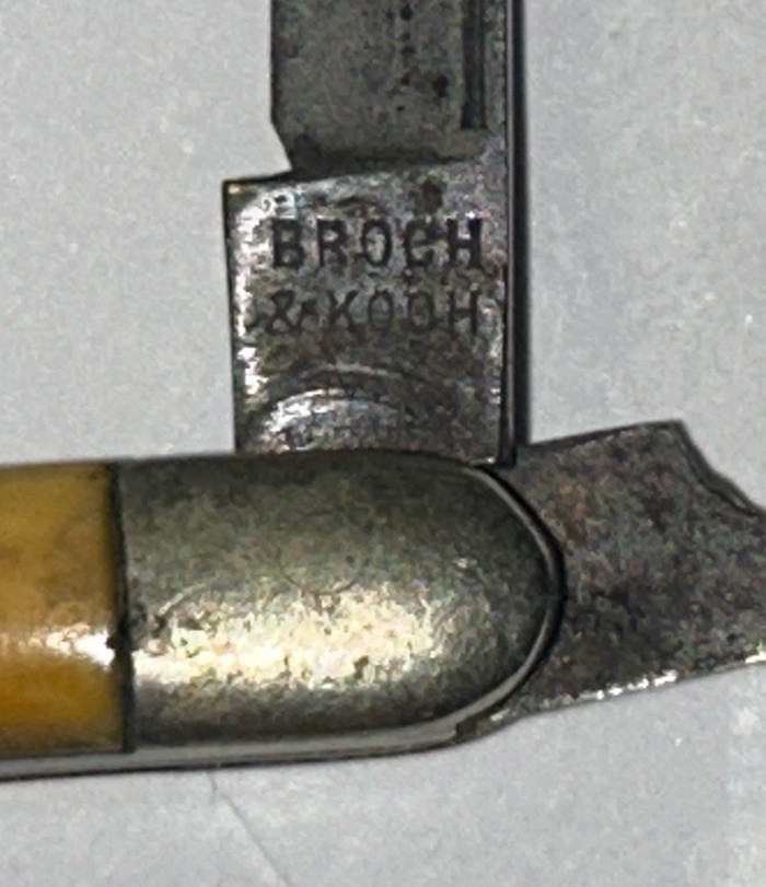 Folding Button Hook/Knife Antique Broch And Koch 1875-1900.