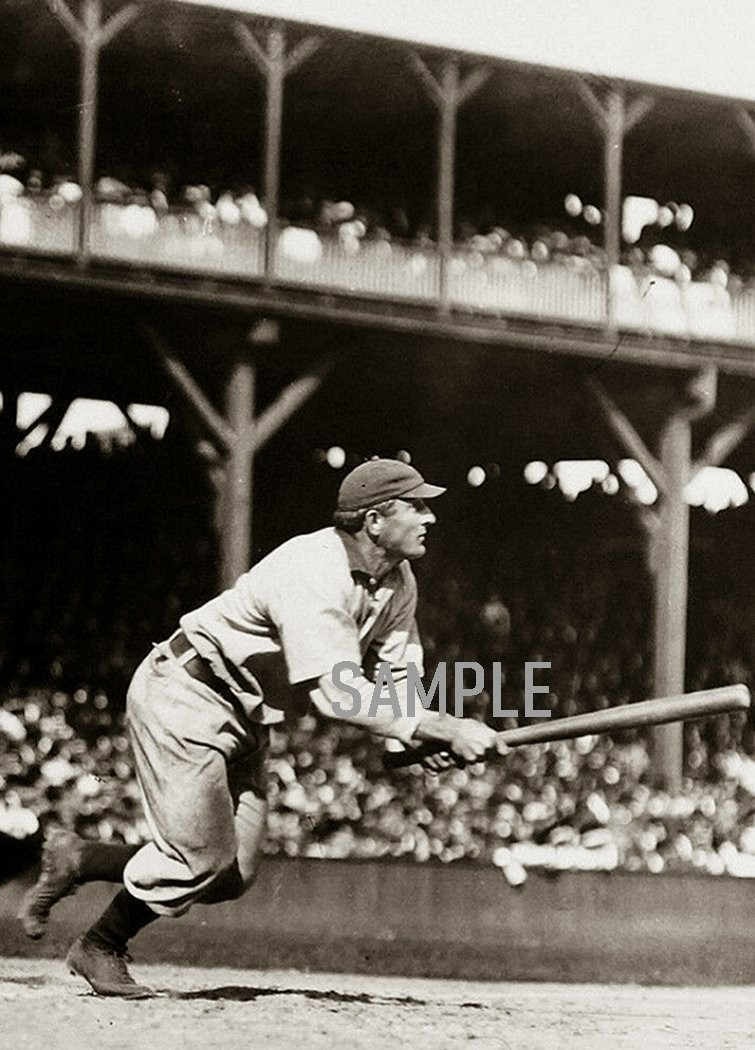 HONUS WAGNER Pittsburgh Pirates POLO GROUNDS 5×7 Borderless PHOTO (196-Y)