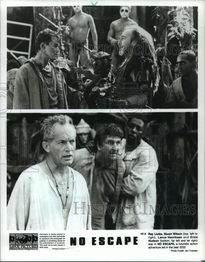 1994 Press Photo Ray Liotta, Stuart Wilson, Lance Henriksen in “No Escape”
