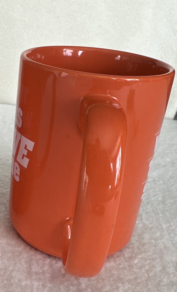 Work Truck “Trucks Move Me” Show Cup Mug Job Rally Collectable Gift Orange 13oz