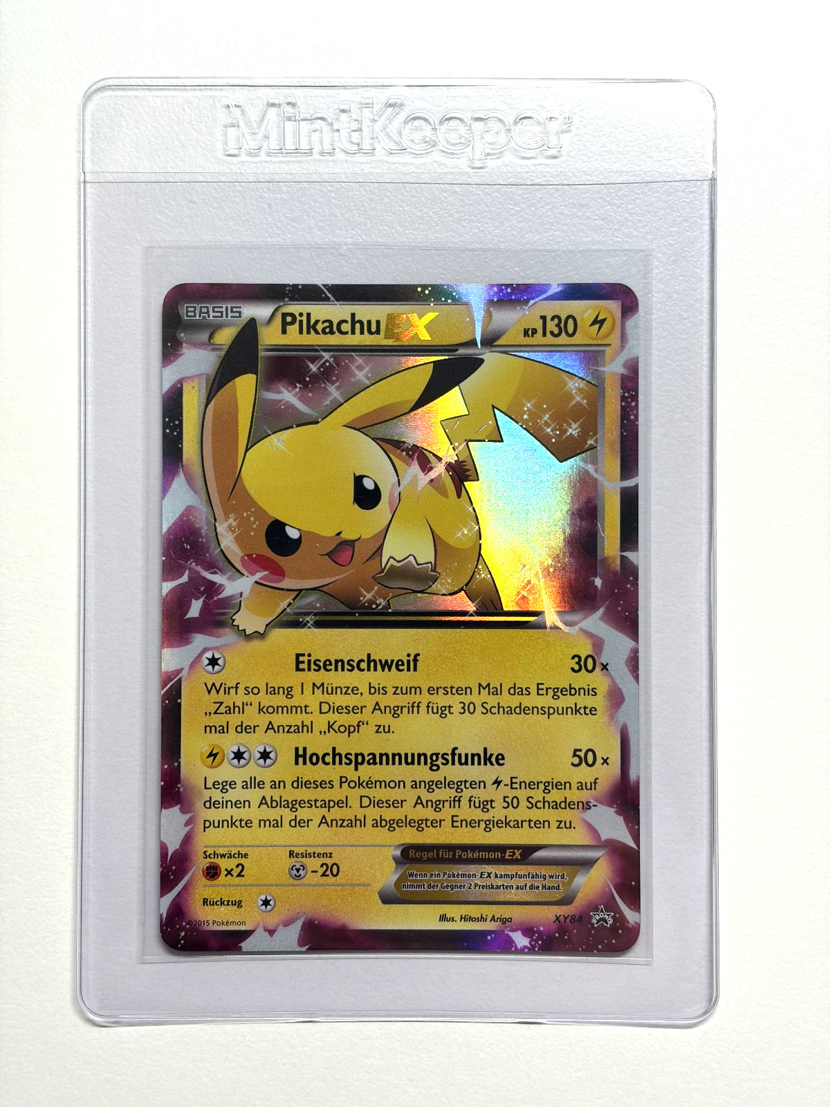 Pikachu EX XY84 Vollbild – DEUTSCH – 2015 XY Promo – Ungraded