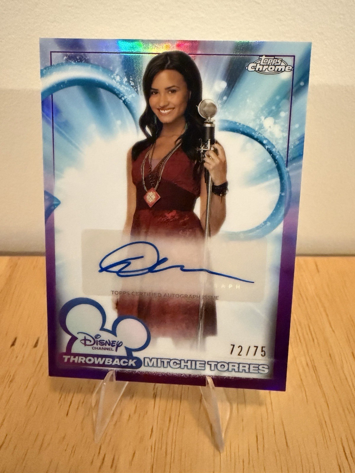 2026 Topps Chrome Mitchie Torres Throwback Auto /75 Demi Lovato Auto