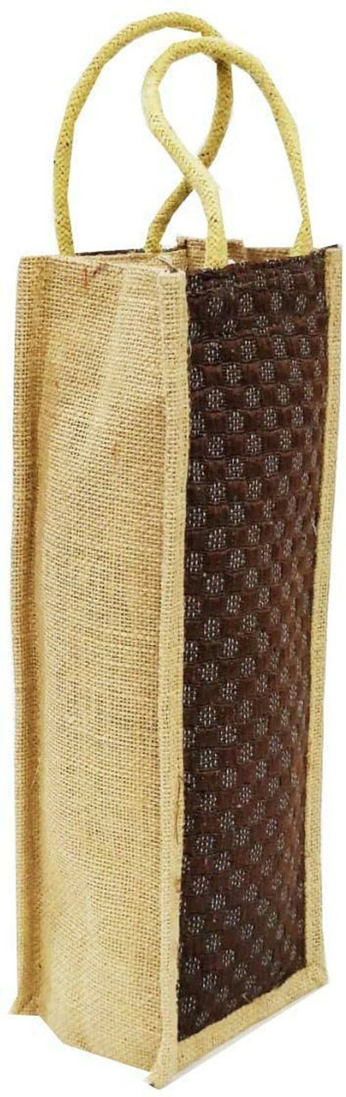 Eco friendly Jute Bag for Water Bottle Wine Bottle Gift Bags with Handle L-14″