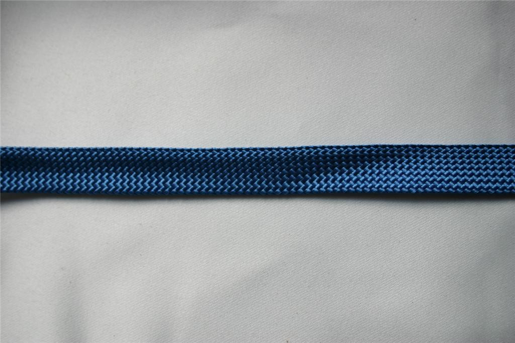 3 YARDS BLUE WOVEN FOLDOVER BINDING EDGING TRIM HARD TO FIND FLEXIBLE BRAID TRIM