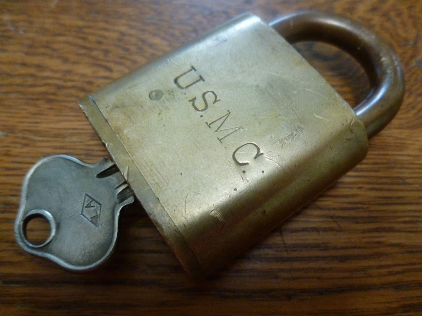 Antique Sargent U.S.M.C. Brass Padlock