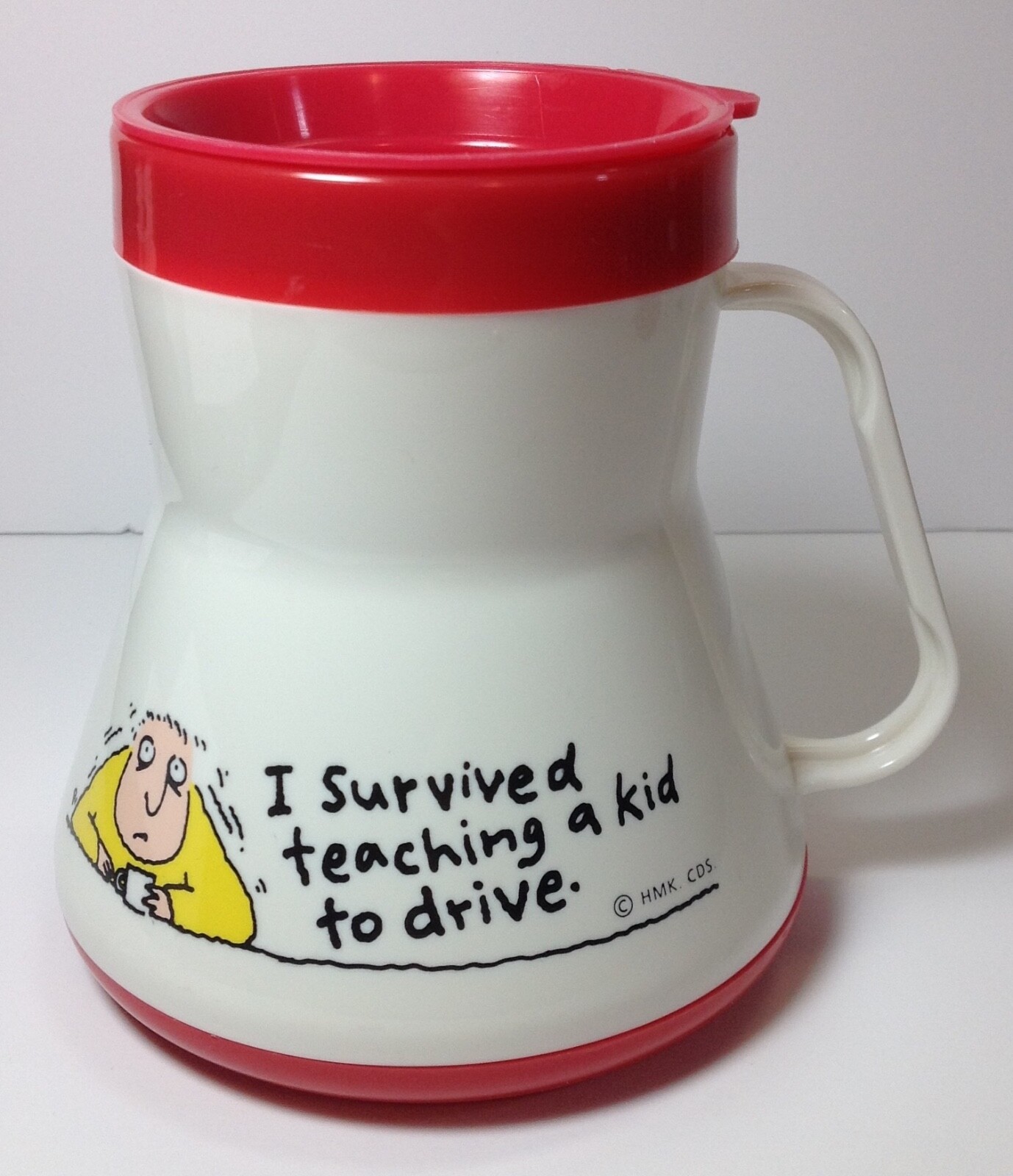“I Survived Teaching A Kid To Drive” Insulated Mug with Drink Through Lid! Clean