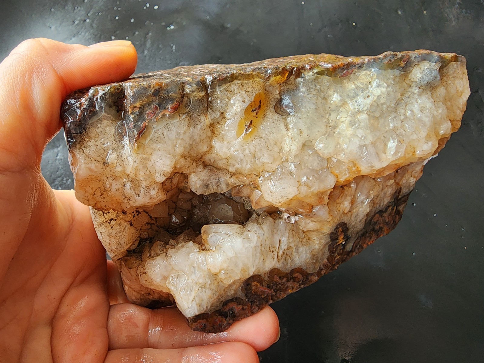 2.8 lbs (1.28 kg) Collectible Plume Agate, Unpolished Crystal Agate, Achate